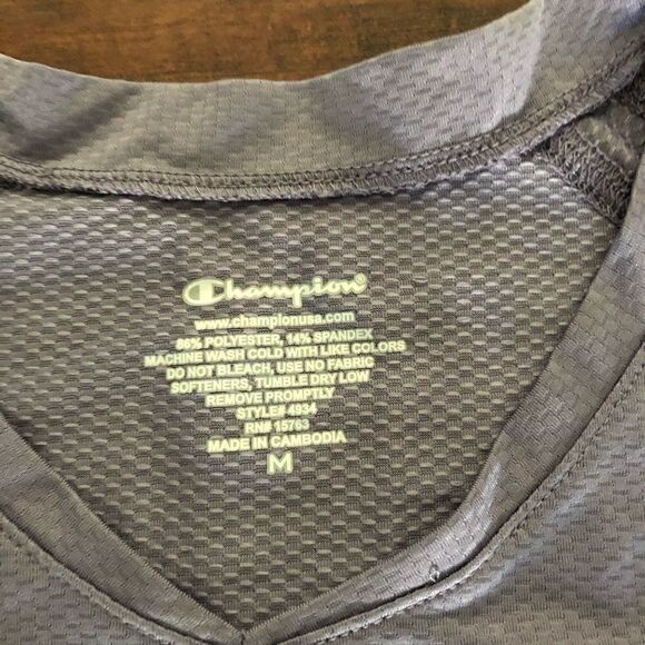 Champion shirt tee short sleeve purple women’s M - Picture 3 of 5